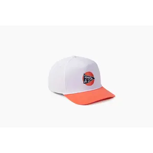Have A Day White & Peach Drink Rope Hat