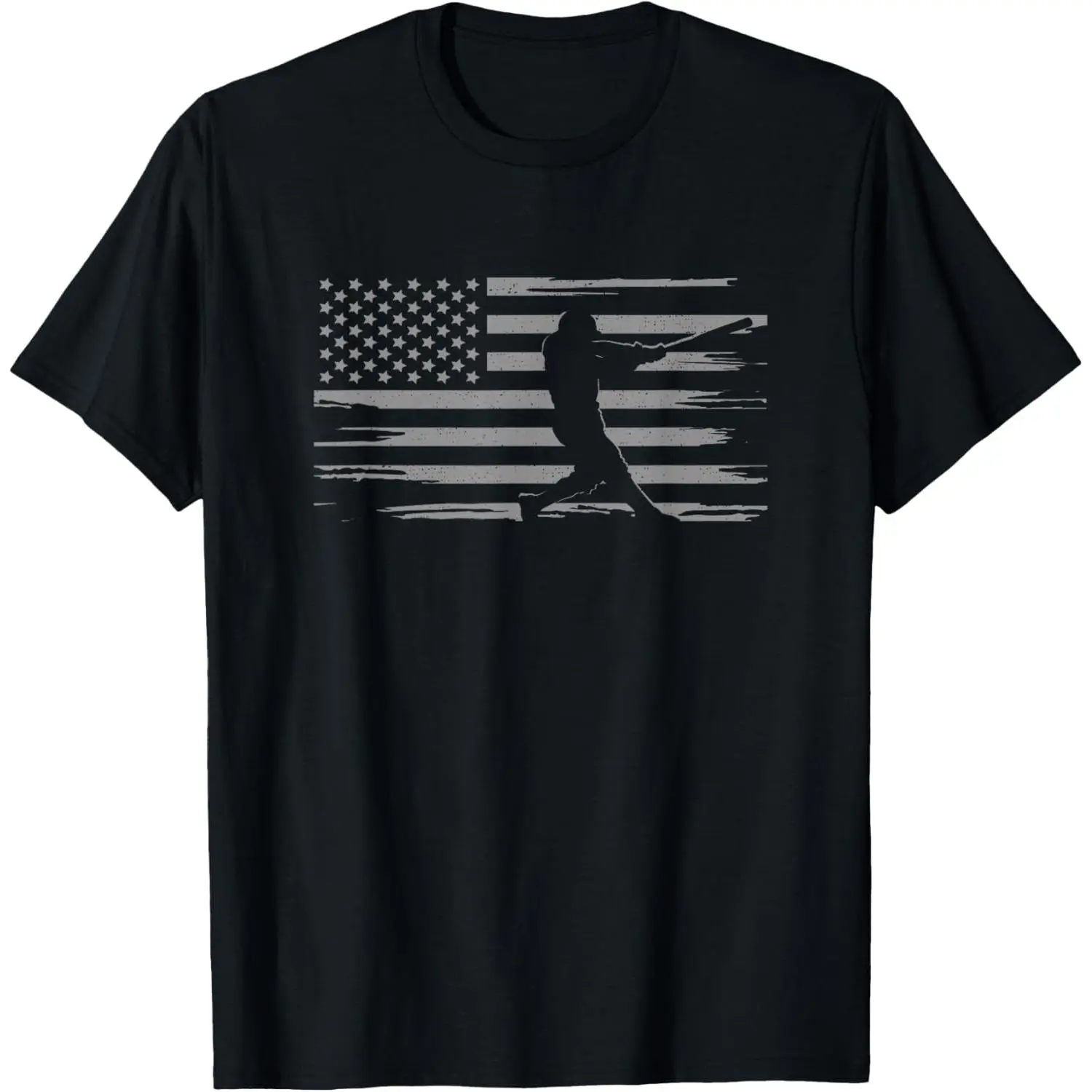 American Flag Baseball Apparel - Baseball T-Shirt Pure Cotton Graphic Tees Menswear Top: Gifts for Men & Women