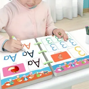 33 pages, 2 whiteboard pens, pen-controlled training card, erasable and reusable, thinking toy, holiday party gift