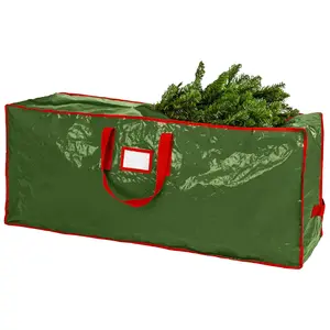 Christmas Tree Storage Bag - Stores 7.5 Foot Artificial Xmas Holiday Tree, Durable Waterproof Material, Zippered Bag, Carry Handles, Protects Against Dust, Insects and Moisture.