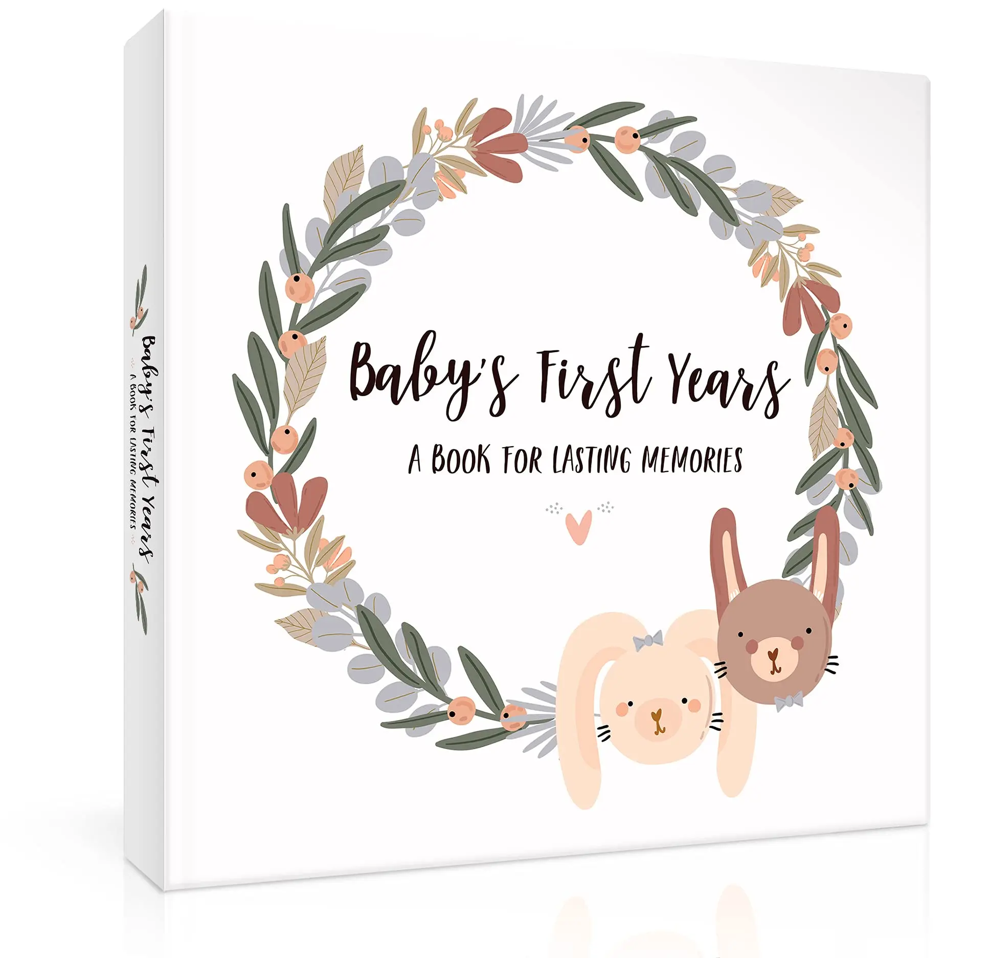 Baby Memory Book for Boys and Girls – Timeless First 5 Year Baby Book – Gender Neutral Baby Journal Scrapbook or Photo Album - A Milestone Book to Record Every Event from Birth to Age 5