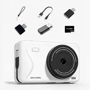 Vintage Camera Power Bank Combo, 10000mah, Fast Charging, 2.8 Inch Screen, Video Recording, 8x Zoom, Mp3 Player, Micro SD Card, Travel Gift