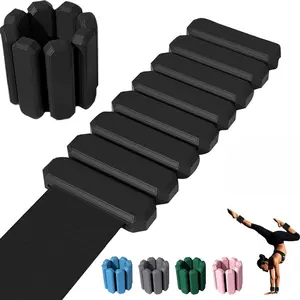 Wrist Weights, 2Pack Adjustable Wearable Wrist Ankle Weights Set for Women/Men, Silicone Wrist Bangles for Walking, Yoga, Pilates, and Gym, Arm & Leg Workout, 2lb