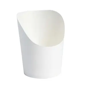 212 MAIN 2oz Wrap Shape Mini Fries & Wrap Cup, 500 Cups Pack, Disposable, Greaseproof, Microwave Safe