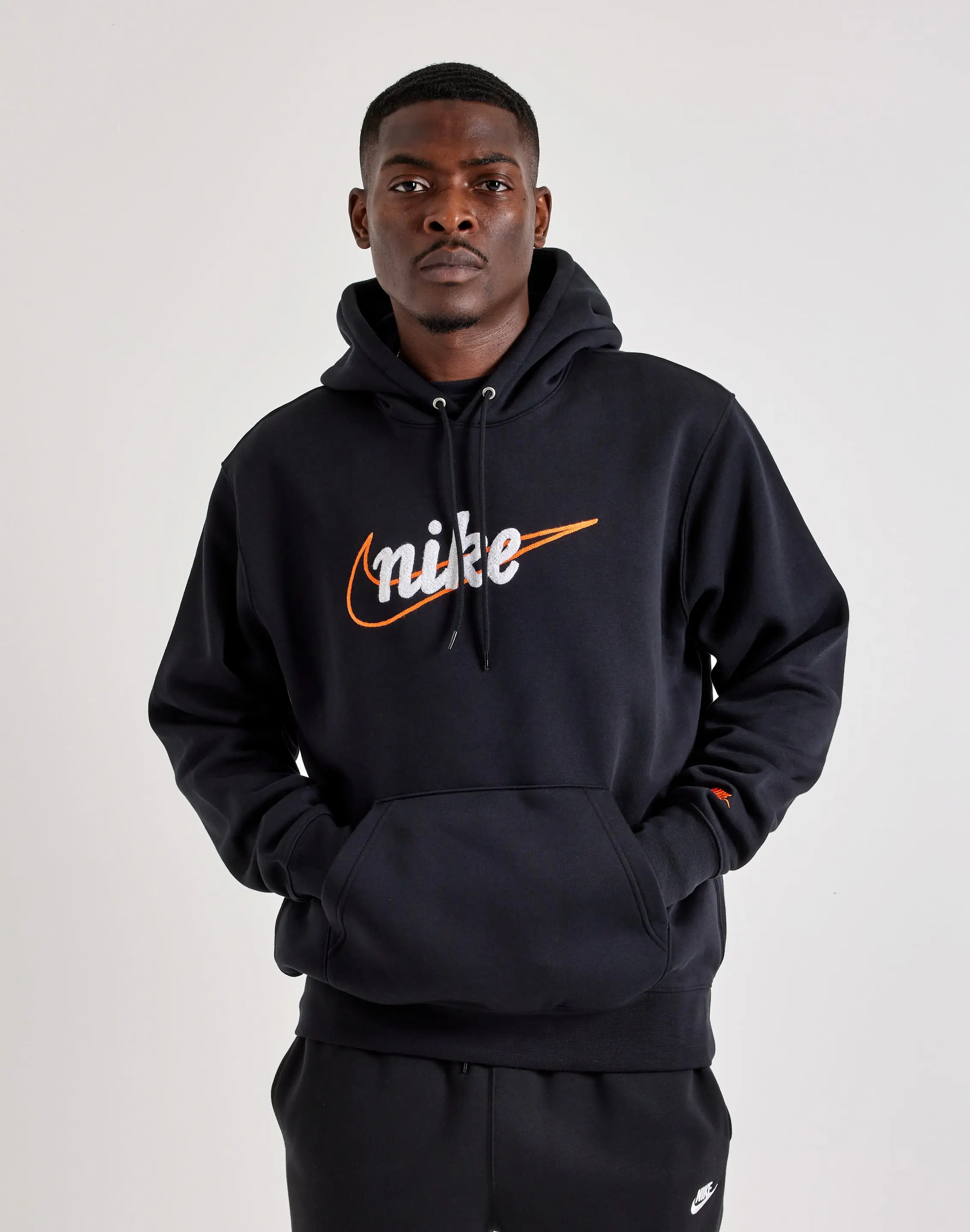 Mens Nike Script Logo Pullover Hoodie