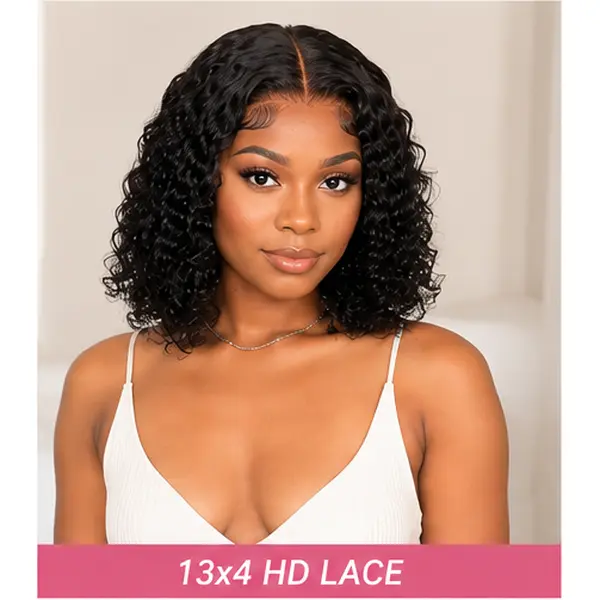 NC Hair Drawstring Curly Bob Wig Human Hair 13x4 Lace Front Wig HD Lace Glueless Pre Plucked with Baby Hair Short Curly Wig for Black Women – Summer Hairstyles Black Girls Curly Hair Hairstyles Natural Hairstyles Black Girls Wear Go Natural Bob Look