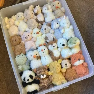 20cm Cute Cartoon Animal Series Dolls Puppy Penguin Soothing Plush Toys Kawaii Room Decoration Girls Sleeping Birthday Gift Doll