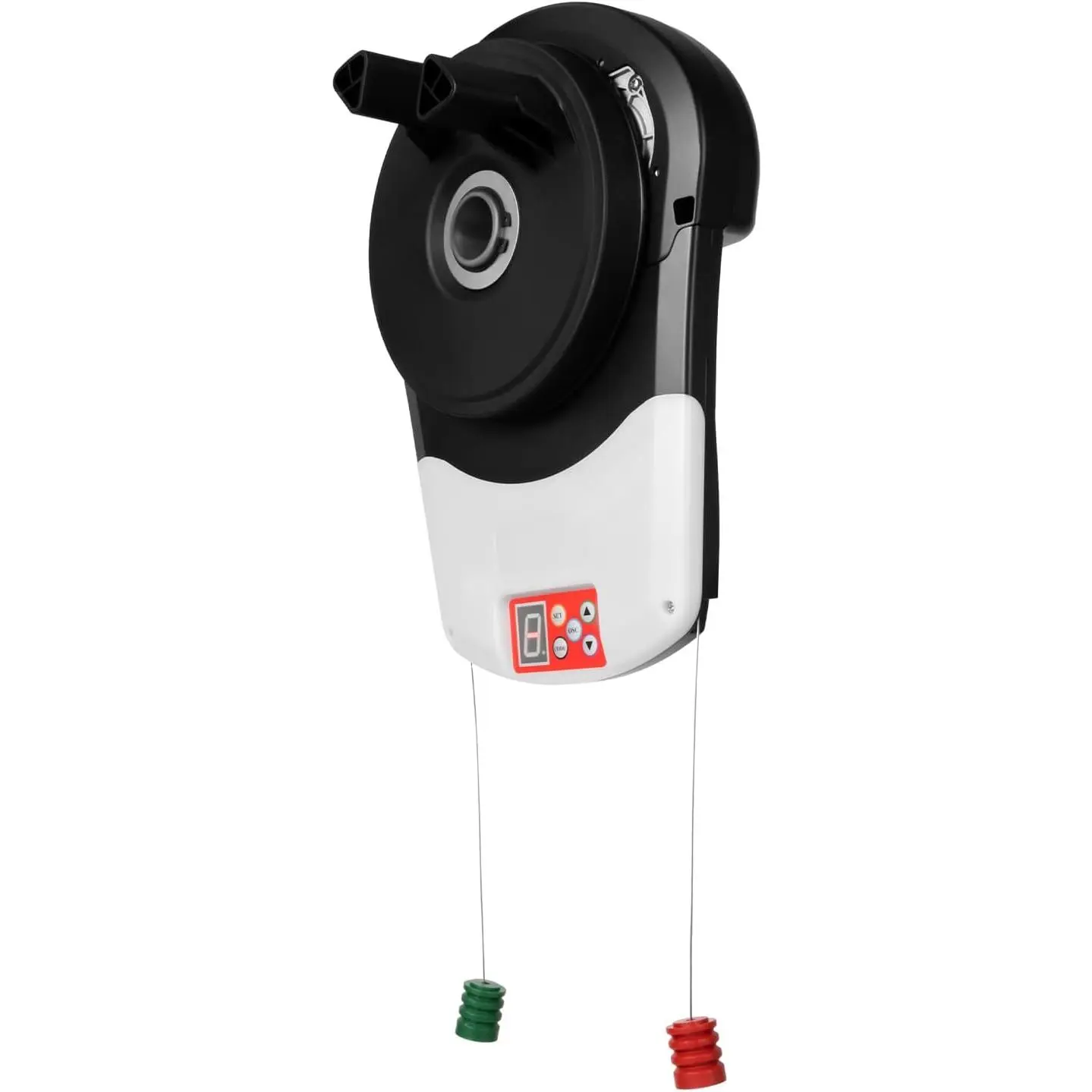 Wall-Mount Automatic Roller Door Opener - 110V AC, 100W, 800N High Pulling Force, Copper Construction, LED Light, Security Guard, 2 Remote Controls, Rolling Encoding, 21-30*12*40cm, 6kg for Garage, Barn & Shopping Center Roller Shutter Doors