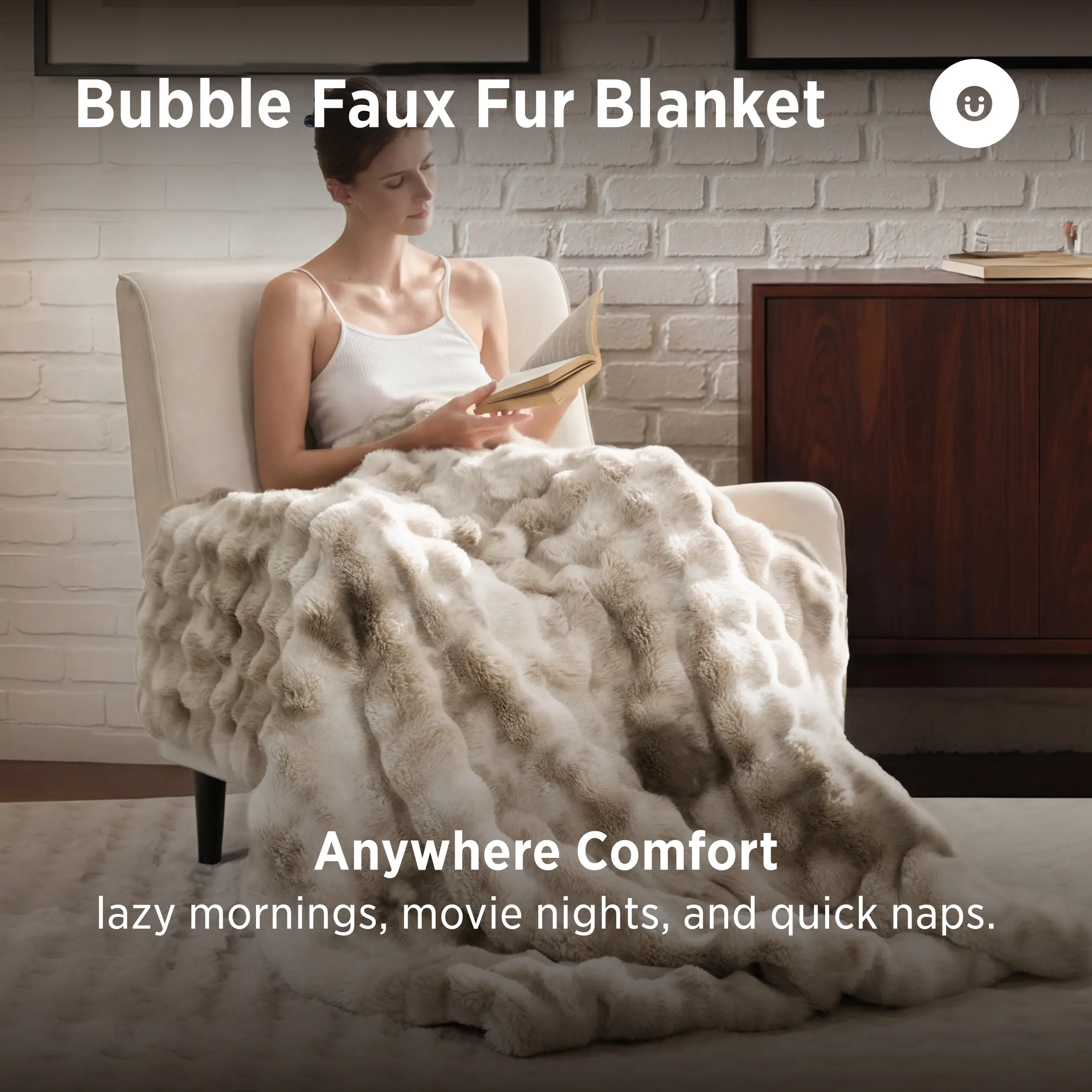 【backtoschool】Bedsure Weighted Faux Rabbit Fur , Soft Fluffy Fuzzy  Cozy Plush Sherpa Fleece  Blanket, Thick Warm  Blanket Gifts for Women,The  Blanket  For Stress & Anxiety,Soft  Warm Comforter