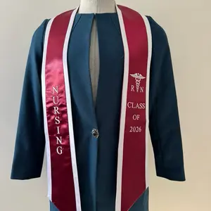 Ovaltag Nursing Graduation Stole RN Class of 2026 Embroidery