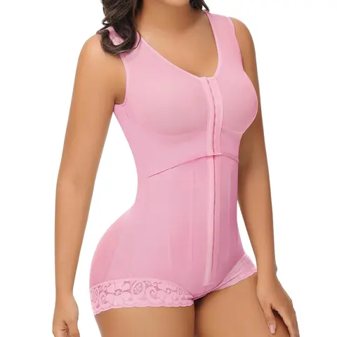 SHAPSHE Women's High Compression Faja Bodysuit Waist Trainer - Cute Belly Binder for Tummy Control, High Stretch Sculpting Activewear, Birthday, Wedding, Preppy Occasions