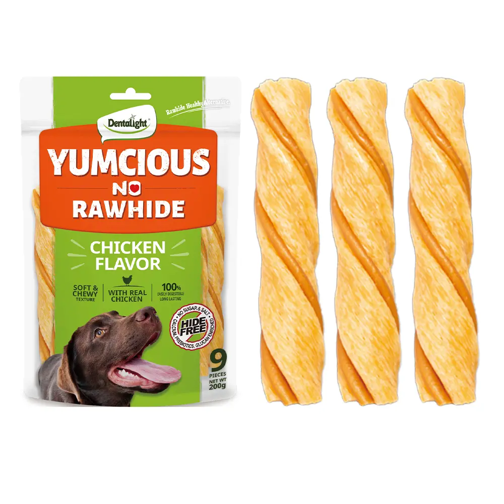 BUY 1 GET 1 FREE! 4.5-5” Chicken Chews (Total 18 Sticks)All-Natural Supports Dental Health Rolls,High Protein Strips,Long-Lasting CollyStick,Loaded with Nutrients Dog Treats, Low Odor Bites, Lab-Tested, Hand-Inspected, No Unhealthy Chemicals, for Big Dogs