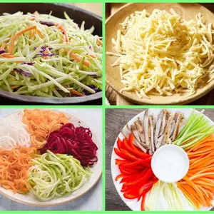 Mandoline Slicer with 4 Blades - Perfect for Carrots, Cucumbers & Cheese (Home Use) Kitchen Thick