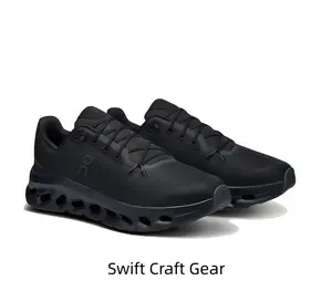 Futuristic Cloud-Like Athletic Sneakers with Unique Cut-Out Midsole for Shock Absorption