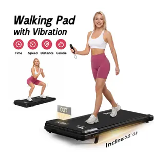 TKW 3-in-1Vibration Walking pad, Easy Storage Walking Vibration Pad P1,Vibrating Plate, Remote Control Lightweight Under Desk Treadmills For Home & Office