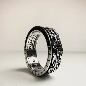 Leaf Ring - Stainless Steel Vintage Style Aesthetic Unisex Ring