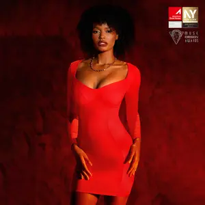 Popilush Redtag Thermal Shapewear Long Sleeve Sweetheart Mini Dress Casual Womenswear