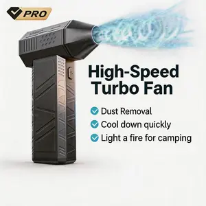 #DealsForYouDays Portable Rechargeable Jet Fan, High-Speed Mini Turbo Fan, Handheld Blower, 0.77 lbs Lightweight Design,  USB-C Fast Charging, Home Use Portable Rechargeable Fan for Car, Camping, Keyboard & Electronics Cleaning Turboblade Fan
