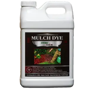 EnviroColor Sierra Red Mulch Dye 2.5 Gallons for 48000 Sq Ft Natural Color Concentrate Non Toxic Safe for Plants Pets and People Long Lasting Color