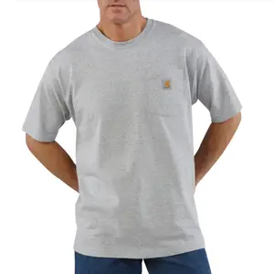 Loose Fit Heavyweight S/S Pocket Tee Heather Grey