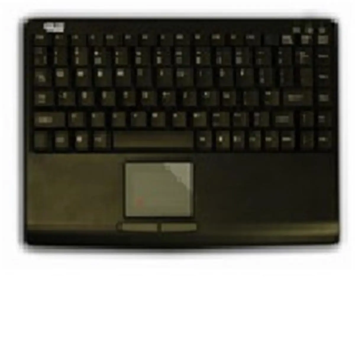 Adesso SlimTouch Mini Touch Typing Keyboard - Wired USB Input, Integrated Trackpad, Slimline Design, Black, for Computers & Office Use, Built-In Touchpad