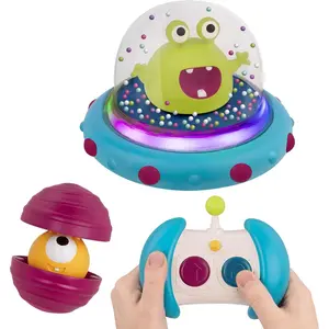 Vehicle Bumper Space Car Light Up Simple Remote Control Car for Toddlers with Alien Driver Marky Mars 12+ Months