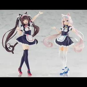 Nekopara Chocola Vanilla KO Figurine Cute Character Models Desktop Ornaments Trendy Toys Kawaii Garage Kit chassis statue Gift