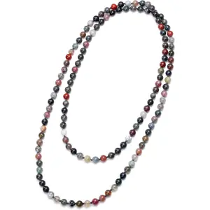 Natural Turquoise Long Beaded Necklace Wrap Bracelet Handmade Jewelry for Women Men