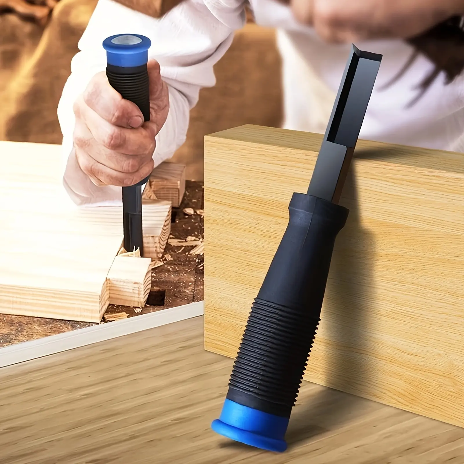 7" Heavy Duty Corner Chisel Professional Woodworking Tool Sharp Carbon Steel Blade for Precise Right Angle Cutting Mortising Door Framing Cabinet Making Construction DIY Projects Ergonomic Handle Durable Robust Design summerwins,summerwins