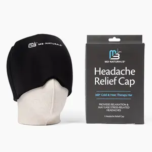 Migraine Relief Cap with 360° Cold & Heat Therapy, Headache Ice Pack Hat, Migraine Mask & Headache Relief Cap for Stress and Tension, M3 Naturals, 1ct