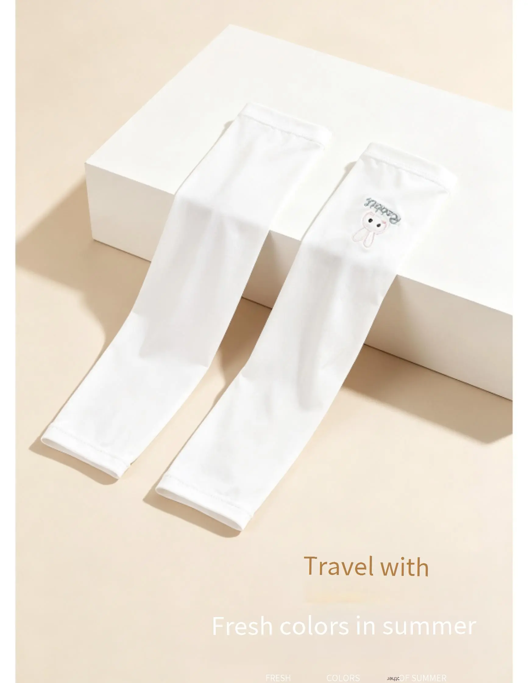 2 Pack One Size Ice Silk UV Protection Arm Sleeves