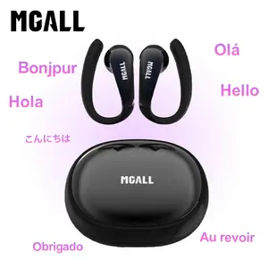 MGALL C09 Supports 169‑Language Translation, Open‑Ear Wireless Headphones with 2025 Bluetooth 6.0, ENC Call Noise Reduction, Berlin Super Sense Sound, Comfortable No‑Pain Listening for Long Wear, Audio Headset for Music, Calls & Sports