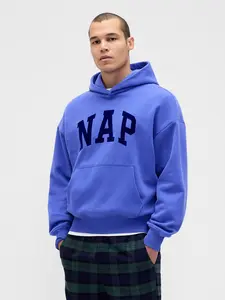Gap Men's VintageSoft NAP Logo Hoodie  - Gender Neutral