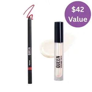 Cosmic Flame Lip Kit - Passion On Lock Lip Liner & Astral Projection Gloss - Shimmer Glossy Lipgloss & Lipstick Duo