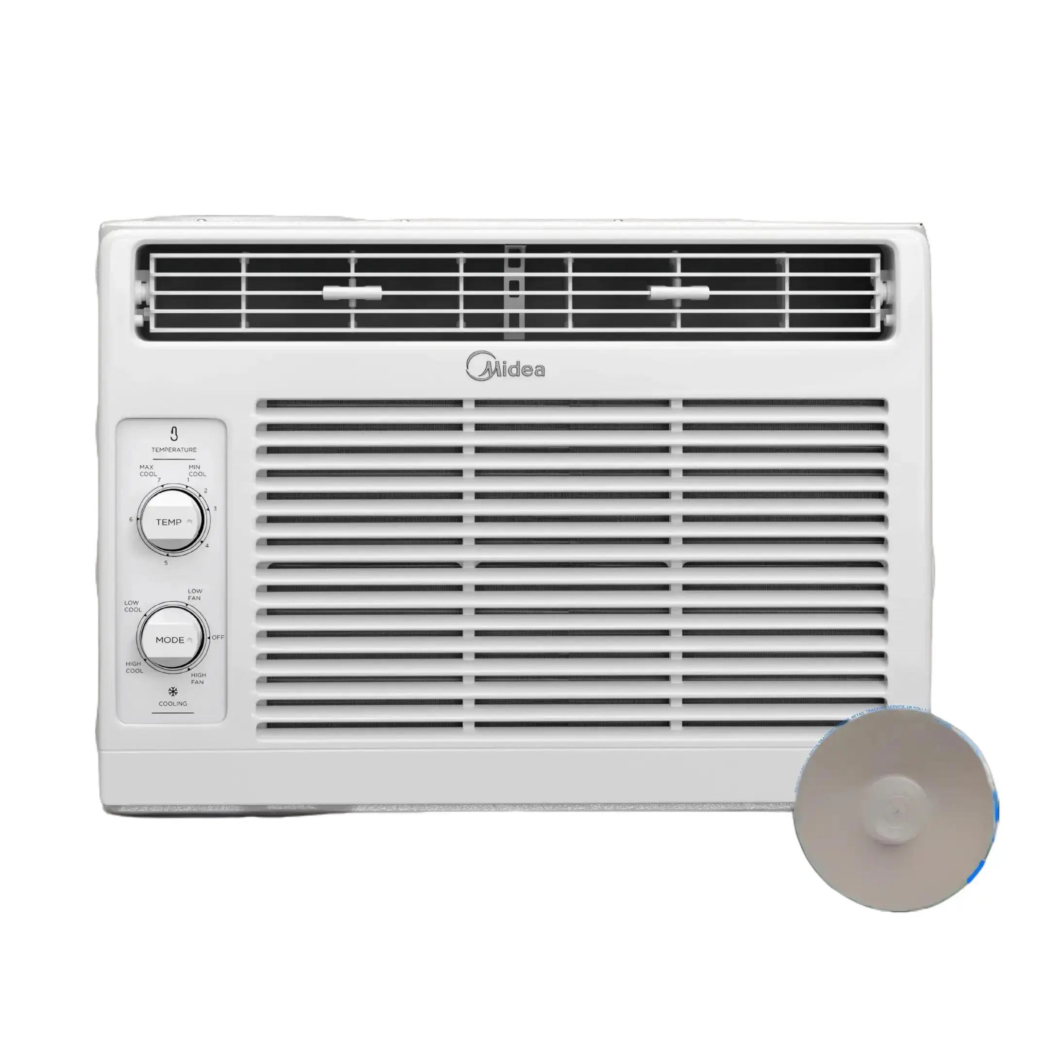 Like New Midea 5000 BTU Window AC - Compact & Quiet, Cools 150 Sq Ft, Mechanical Control, Reusable Filter, Easy Install, White, for Bedroom/Office home 3-in-1