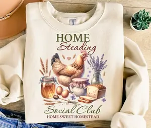 Homesteading Social Club shirt, Farm Life shirt, Chicken shirt, Gardening shirt,