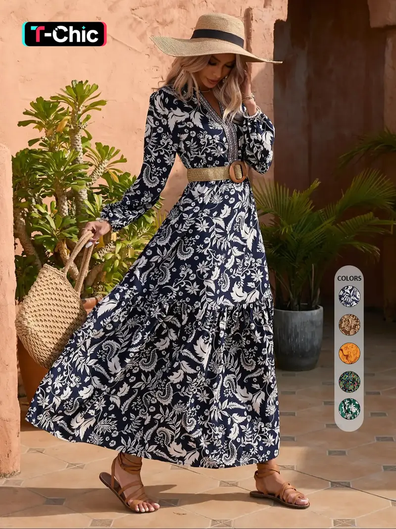fall dresses casual 2024 Flowy Draped Cowl Neck Maxi Dress with Double Layer – Blush S / Blush