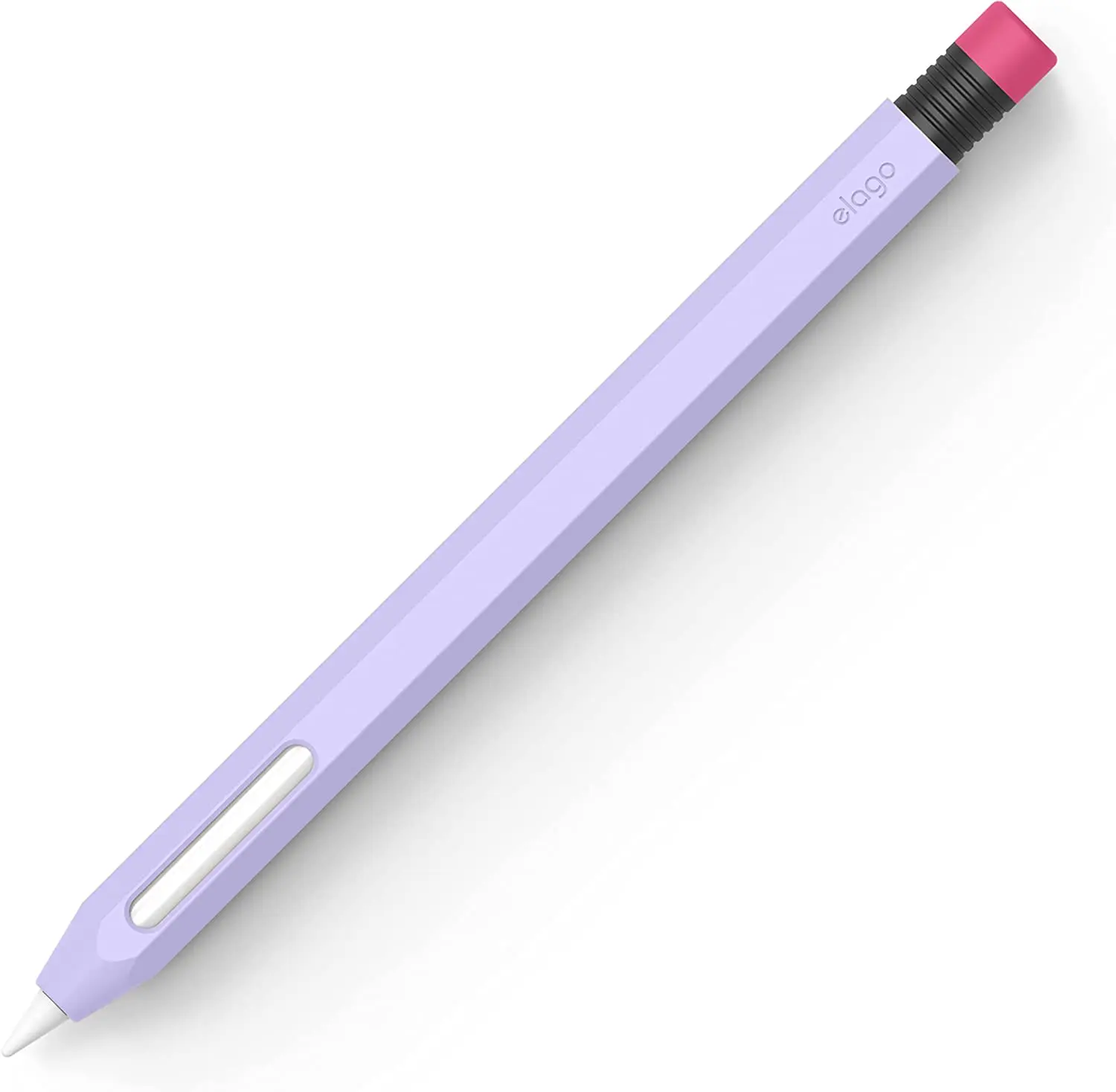 Compatible with Apple Pencil Pro Case & Apple Pencil 2Nd Generation Case, Compatible with Magnetic Charging, Double Tap, Squeeze, Haptic (Must Read Installation Instructions) [Lavender] elago