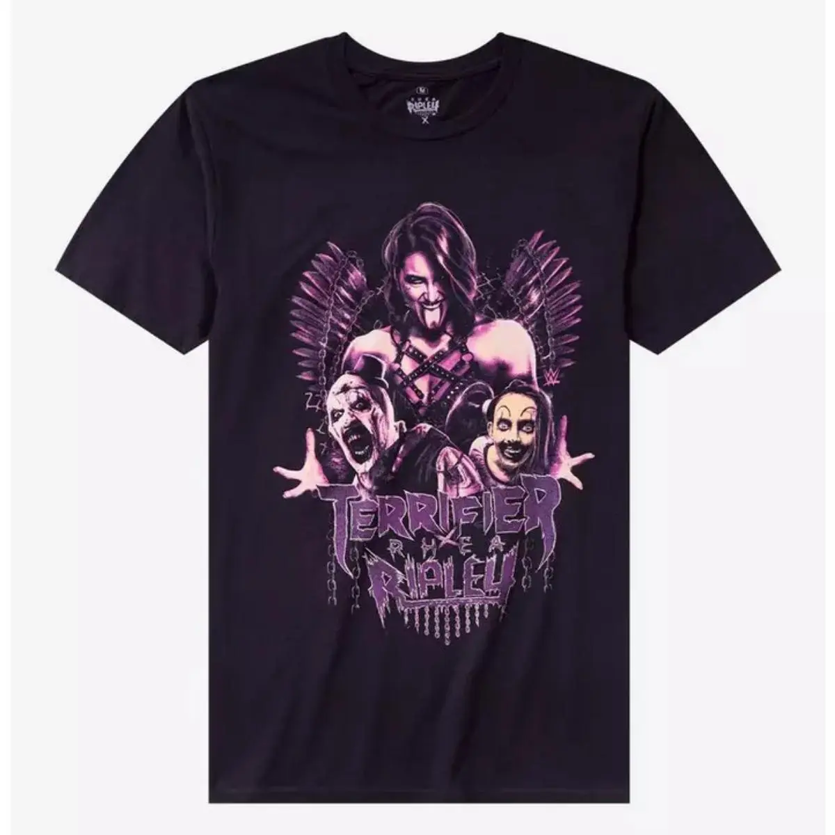 Men's Wrestling Graphic Tee – Rhea Ripley Terrifier Trio Inspired Streetwear Shirt Fashion Menswear