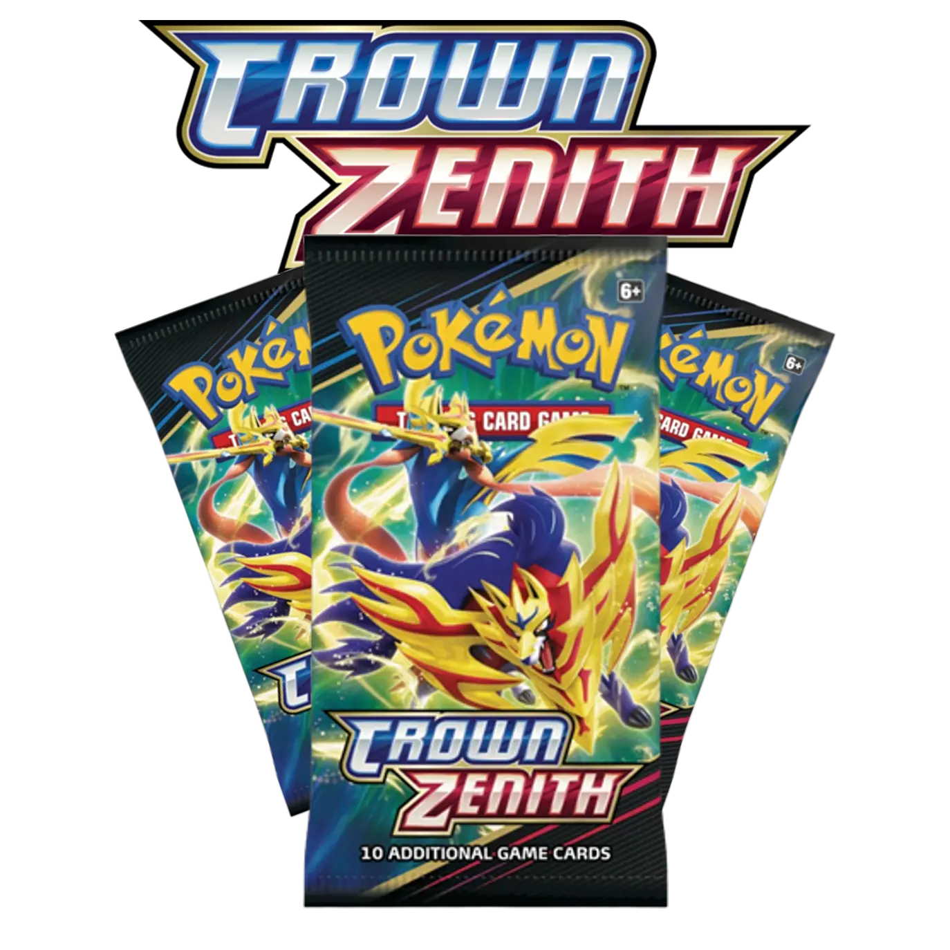 Pokémon Crown Zenith TCG Premium Booster Packs - 10-Card Collectible Trading Packs with Galarian Designs, Rare & Mixed Cards, New Stock for Collectors, Rare Cards