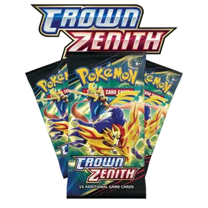 Crown Zenith Packs - 10 Cards Pack with Various Designs - New in Stock for Collectors and Players!