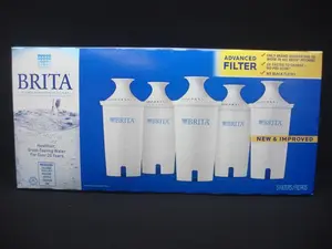 Brita 5 Pitcher Replacement Advanced Water Filter Model # OB03 (Total 1 Box)