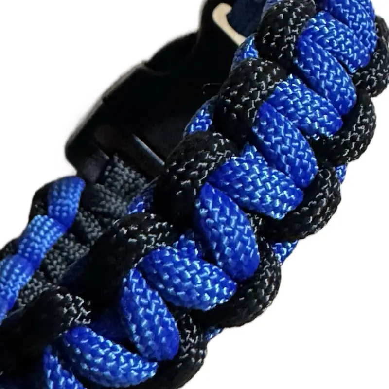 Handmade bracelets paracord thin blue and red line Handmade bracelets paracord thin blue and red line