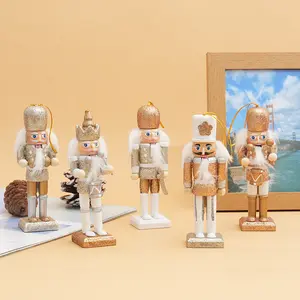 New Arrival 13cm Nutcracker Gift Set, Creative Wooden Puppet Christmas Tree Decoration Boxed Ornament, Festive Nutcracker Decorative Figurine