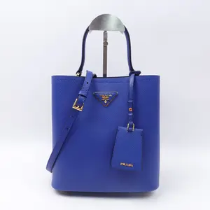 Pre-owned Saffiano Shoulder Bags Prada Panier Royal Blue Shoulder Bag T10172498