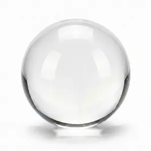 80mm Clear Crystal Ball for Divination, Meditation &amp; Spiritual Insight