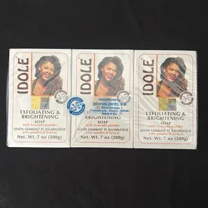 Idole Exfoliating  Soap 3 Pack with Avocado seed Powder 7 oz Each for Skin Care