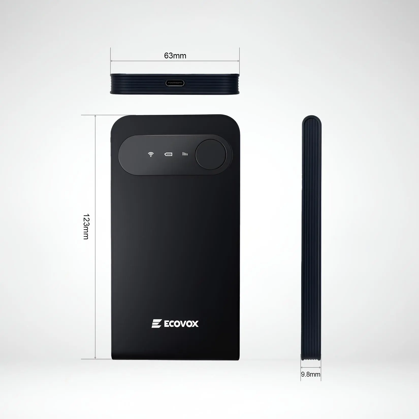ECOVOX 4G LTE Wireless Hotspot - Portable WiFi Hotspot for Travel, Wireless WiFi Modem, Pay-as-You-Go Pocket Mobile Router with Auto Network Switch, Multiple Connectable Devices, Free 1GB Local Data for Campers & Outdoor Use, Stable Easy Connection