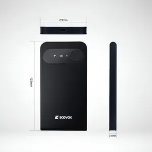 ECOVOX Wireless WiFi Hotspot, 4G LTE Pay-as-You-Go Portable Internet Device, No SIM Card/Contract, Auto Network Switching, 1-Port Single-Band, 9 Connectable Devices, Free 1GB Local Data for Campers, Outdoor Use Wifi Cellular Wifi Pocket