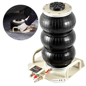 fathersdaygift VEVOR Air Jack, 3 Ton/6600 lbs Triple Bag Air Jack, Airbag Jack with Six Steel Pipes, Lift up to 17.7 inch/450 mm, 3-5 s Fast Lifting Pneumatic Jack, with Side Handles for Car, Garage, Repair (White)